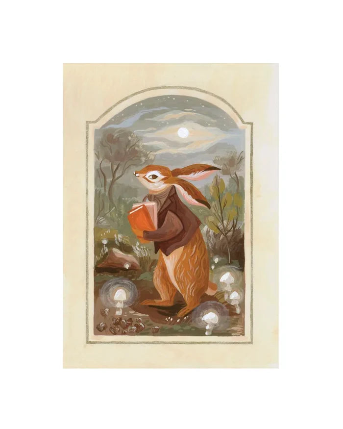 Studious Rabbit (8x10)