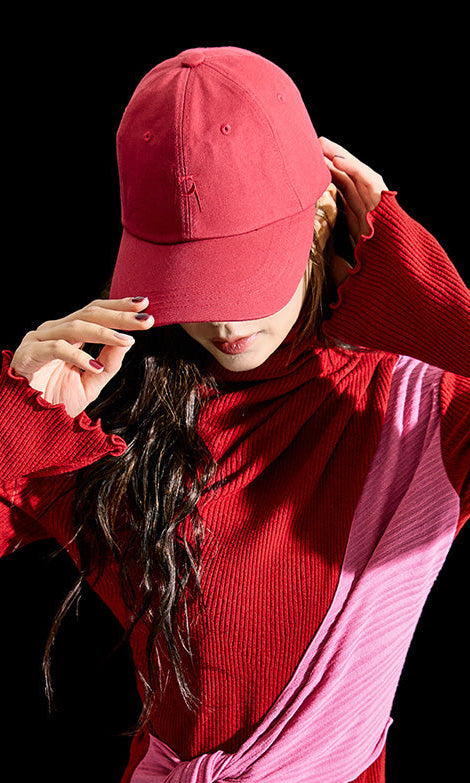 【Reculer レキュリー】Signature logo ball cap Red