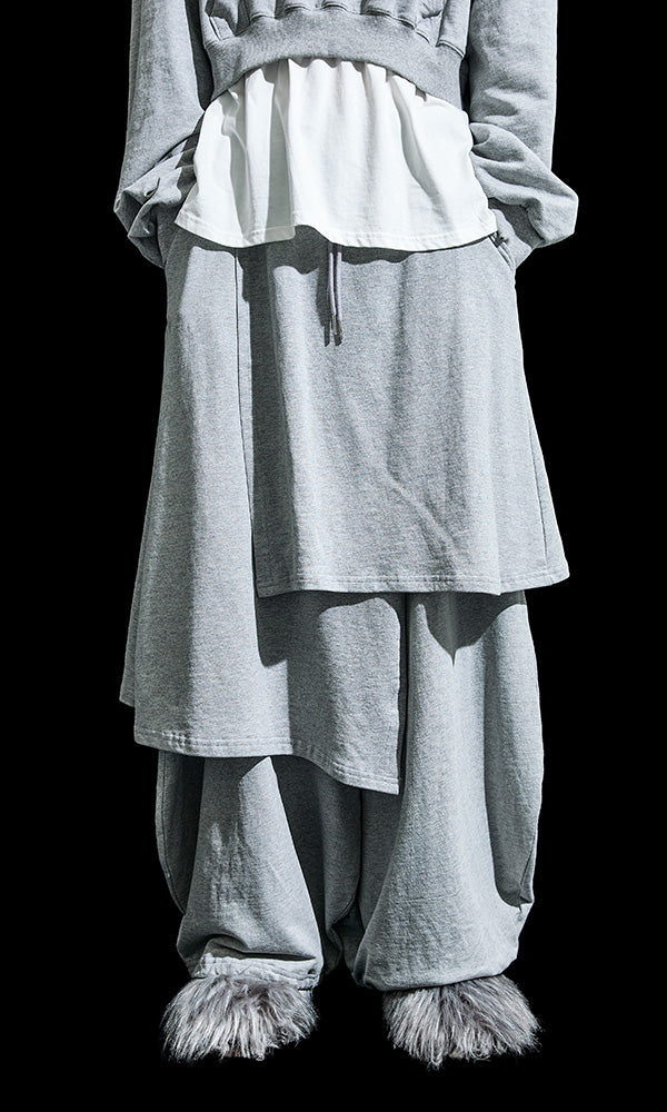 【Reculer レキュリー】Sweat skirt pants Gray