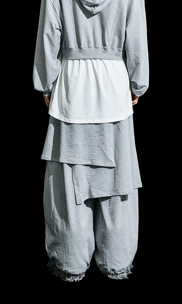 【Reculer レキュリー】Sweat skirt pants Gray