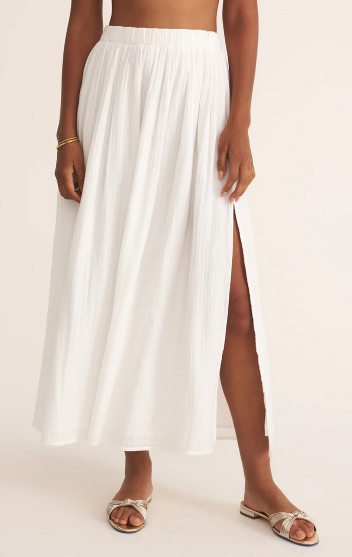 Reina Airy Skirt - White