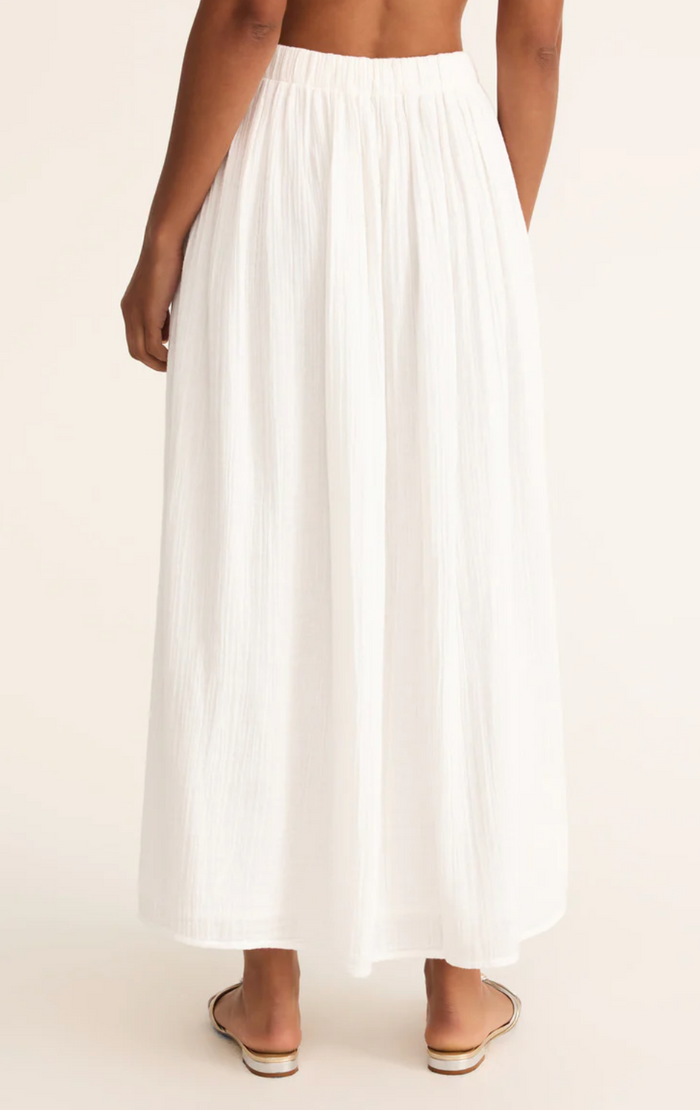 Reina Airy Skirt - White