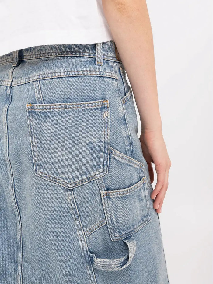 Dámská dlouhá sukně REPLAY W9933 z džínoviny – detail