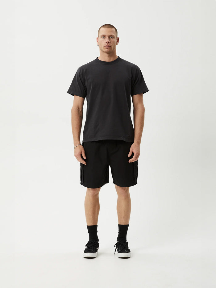 Ripped Out 98 - Organic Oversized Cargo Short 20" | Black-Image 5