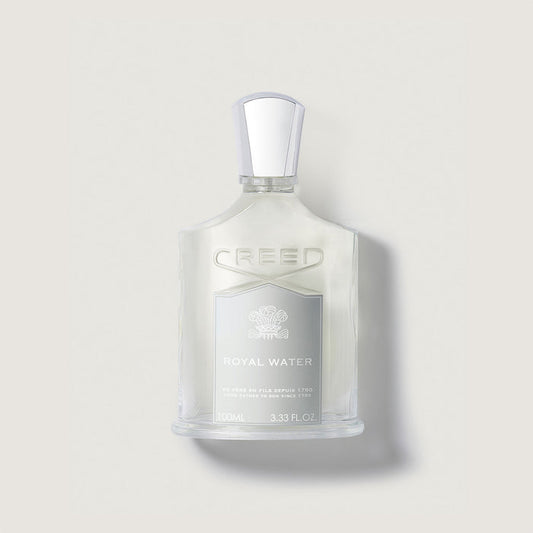 Creed Royal Water 100ml Bottle - Front View, Silver Glass Flacon | Creed Fragrances