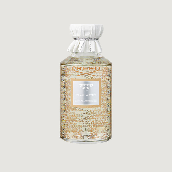 Royal Water by Creed 490ml Grand Flacon - Gold Engraved Glass, White Leather Cap | Creed Fragrances