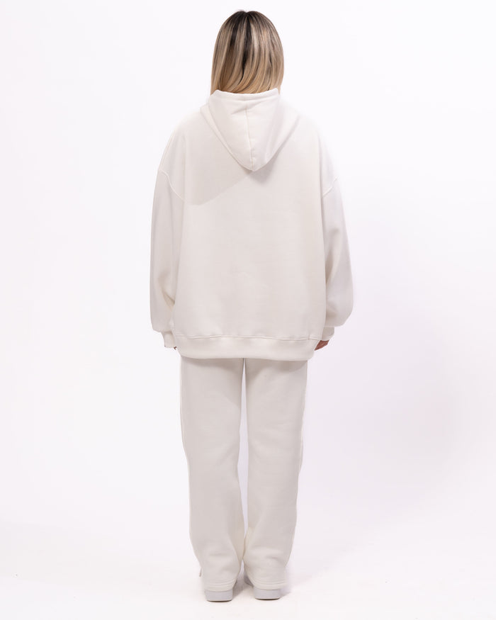 Rumi 3D Printed Oversized White Hoodie Jogger Set (4)