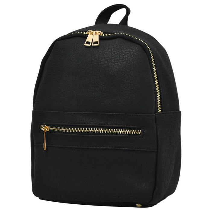 !SALE! Black NGIL Faux Leather Mini Backpack