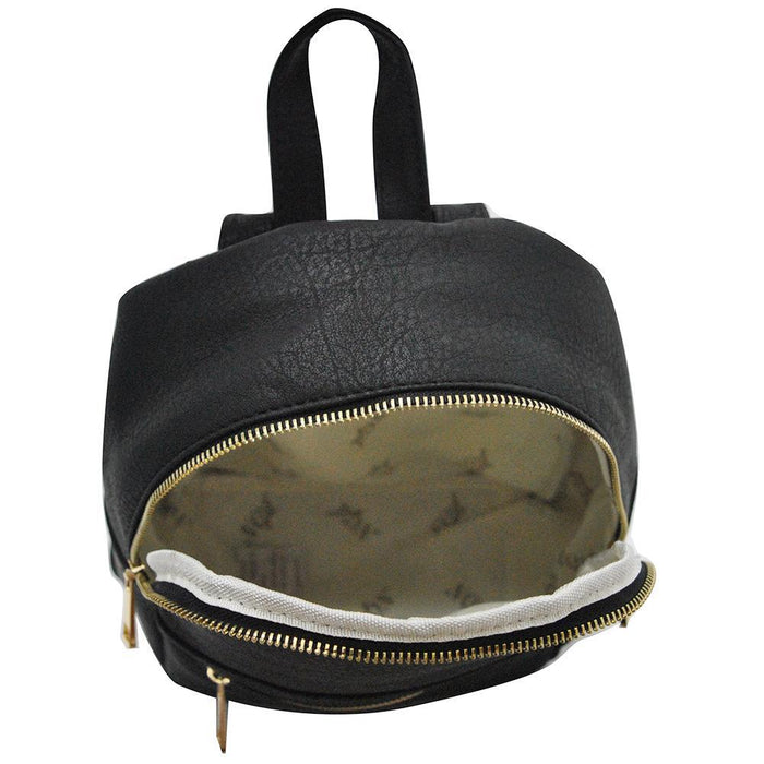 !SALE! Black NGIL Faux Leather Mini Backpack
