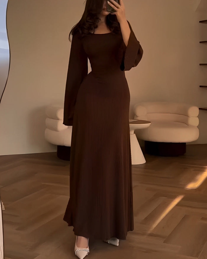 Sandrine - Robe Maxi Élégante en Maille