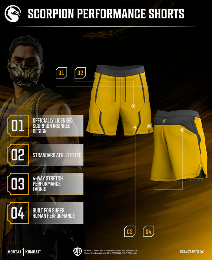 SCORPION 7" Performance Shorts w/Liner