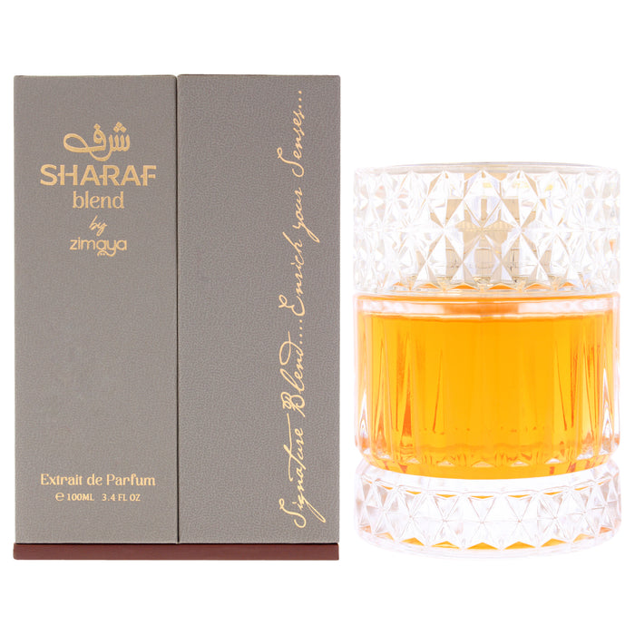 Sharaf Blend by Zimaya for Men - 3.4 oz Extrait De Parfum Spray