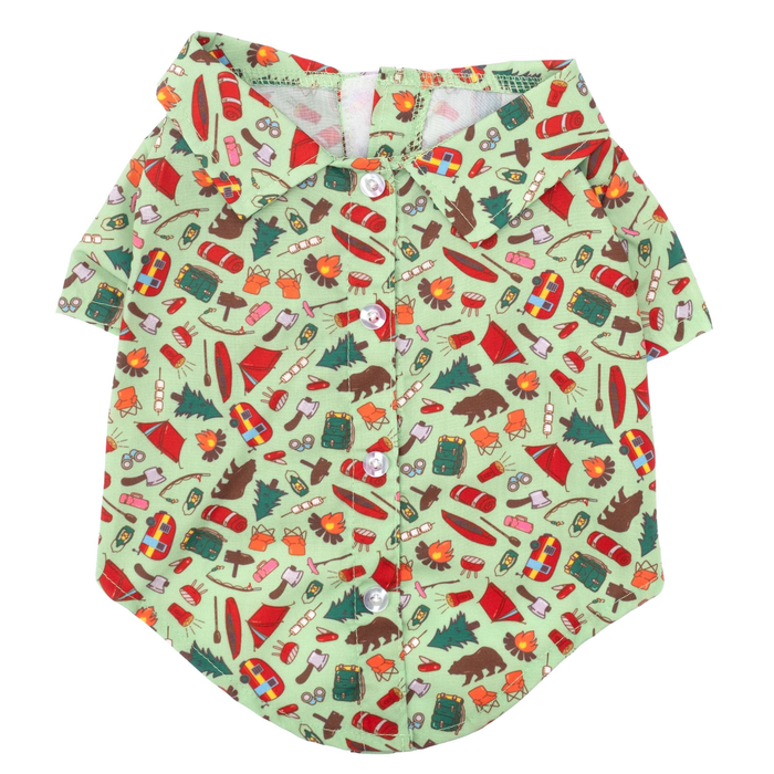 HAPPY-CAMPER-DOG-SHIRT