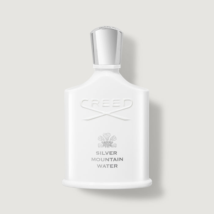 Creed Silver Mountain Water 100ml White Eau de Parfum Bottle - Front View | Creed Fragrances