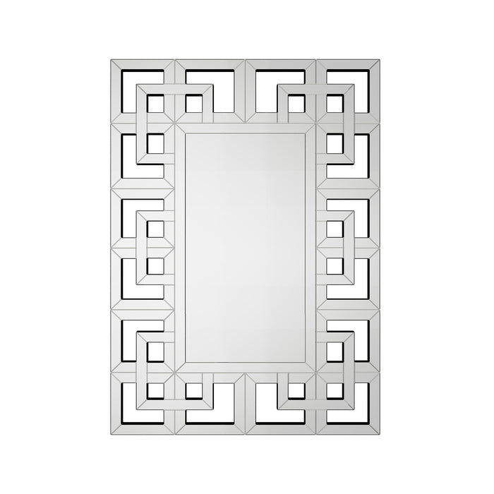 Silver Rectangular Venetian Mirror Wall Decor Mirror with Beveled Glass Edge