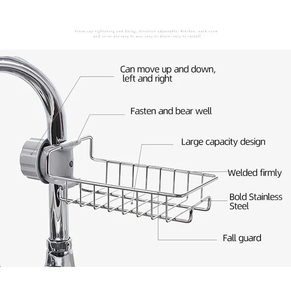 Sink Caddy Organizer Stainless Steel