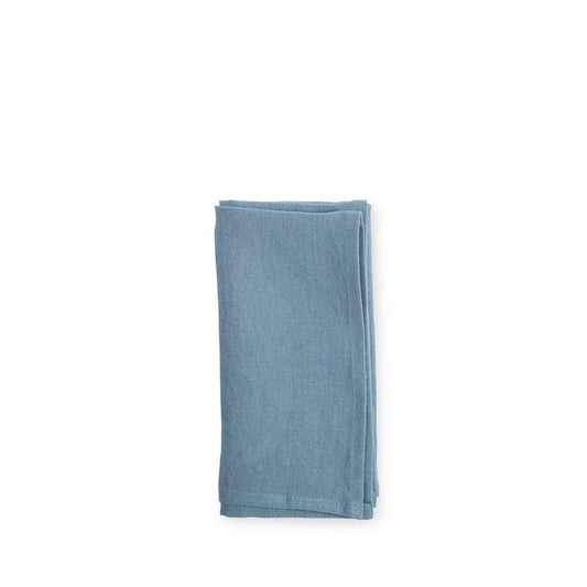 Libeco Skye Napkin Steel Blue Folded