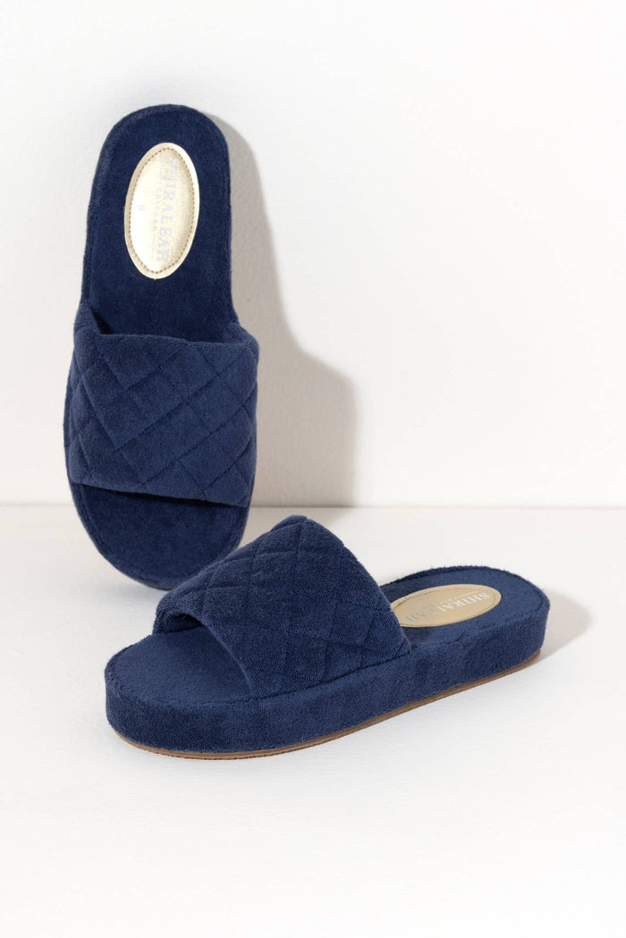 SOL POOL SLIDES, NAVY