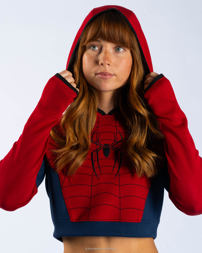 SPIDER-MAN Brand New Day Women's Cropped Pullover Hoodie