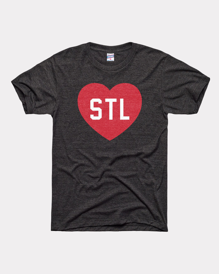 STL Heart Black T-Shirt