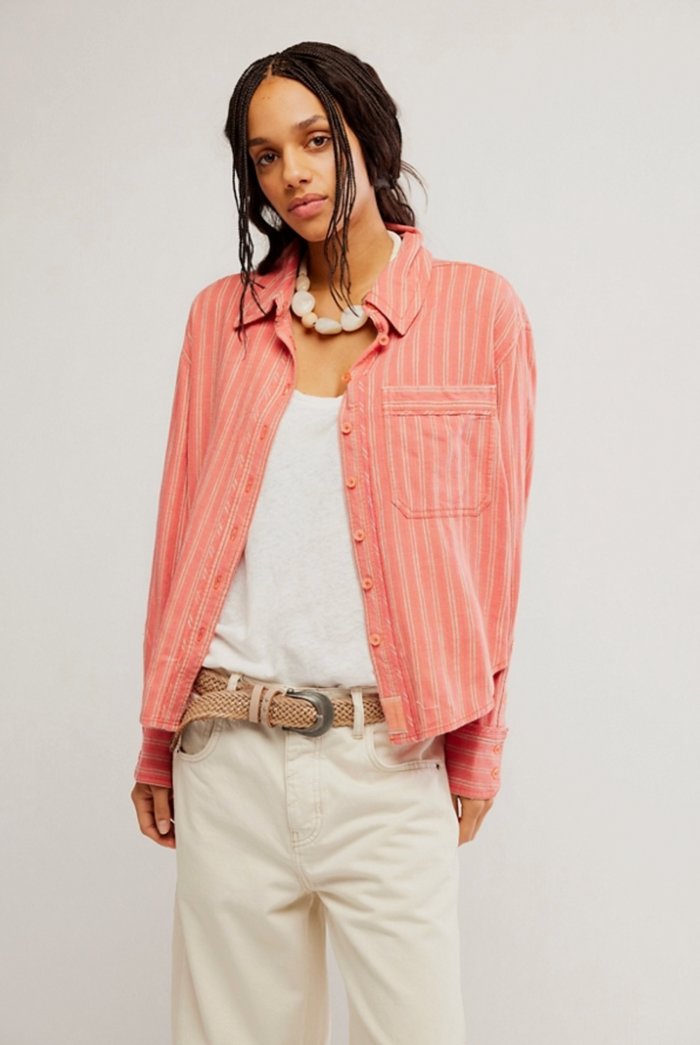 Striped Linen Laurel - Cinnamon Combo