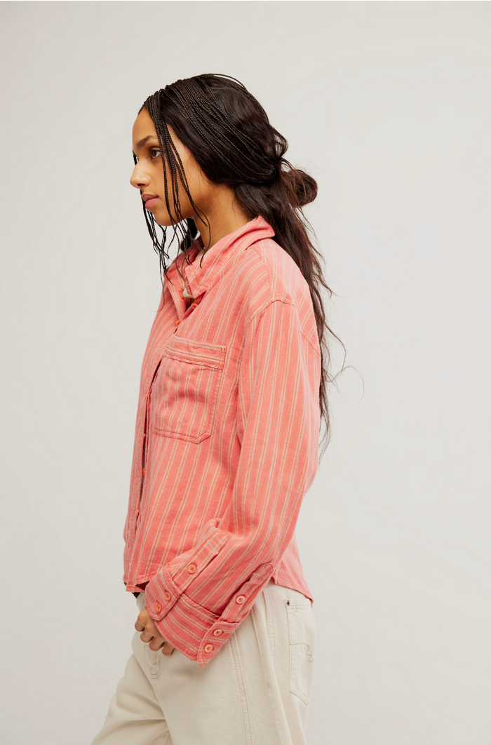 Striped Linen Laurel - Cinnamon Combo