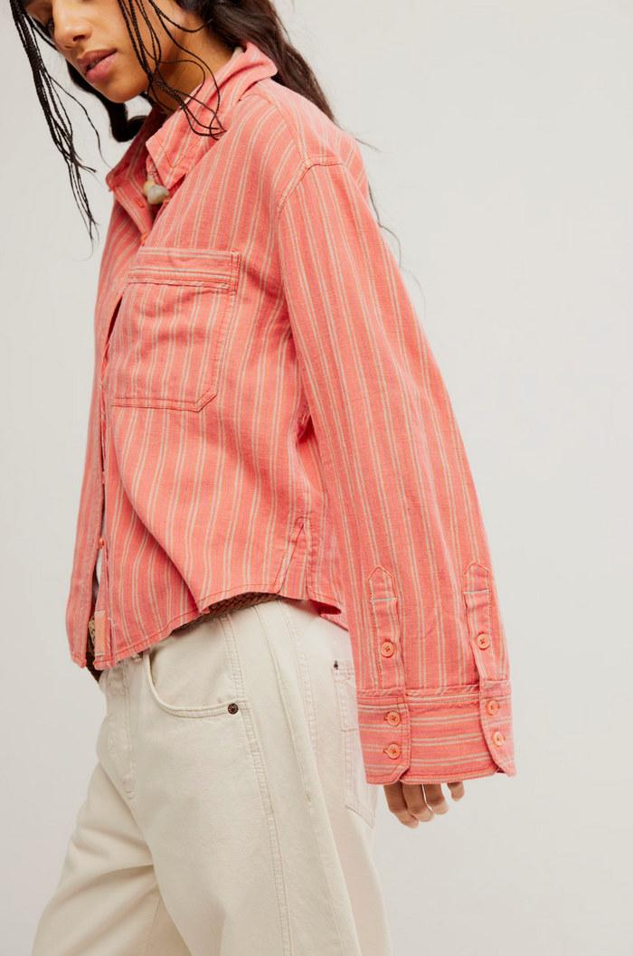 Striped Linen Laurel - Cinnamon Combo