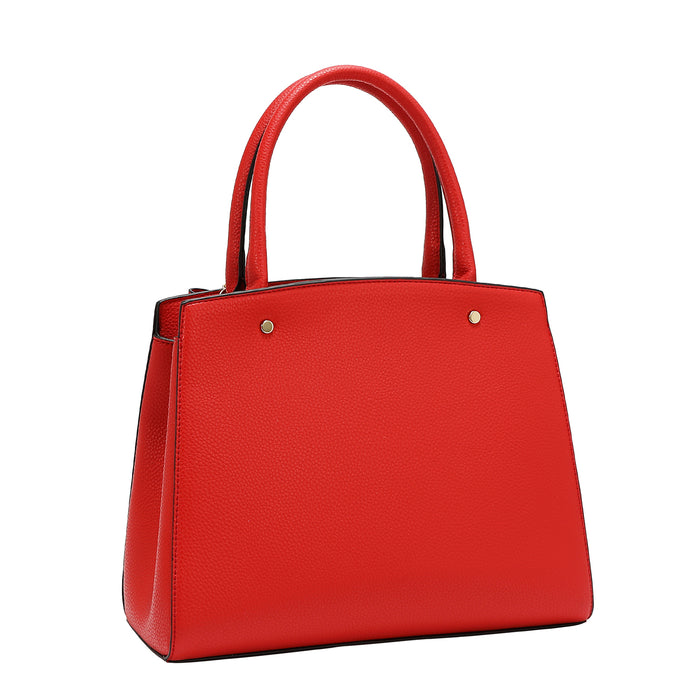 STUDDED BOW SATCHEL BAG