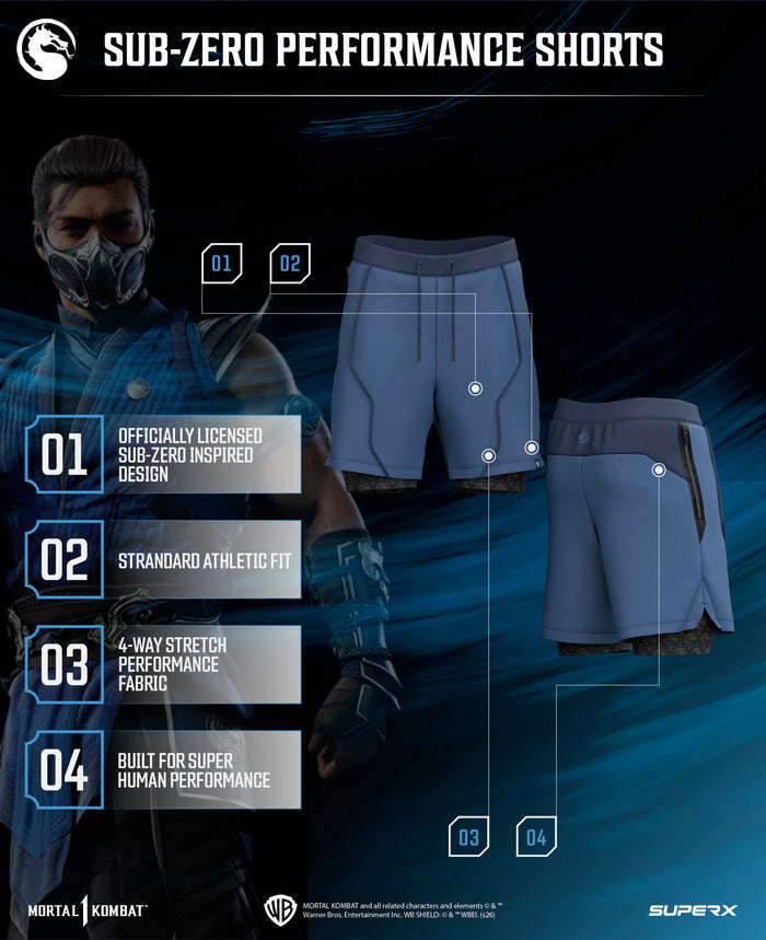 SUB-ZERO 7" Performance Shorts w/Liner