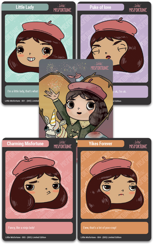 TC#160: Little Misfortune - Trading Card Booster Pack
