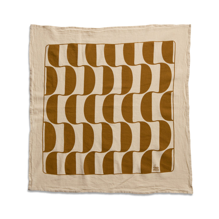 Tea Towels in Turmeric and Cerulean (Set of 2)