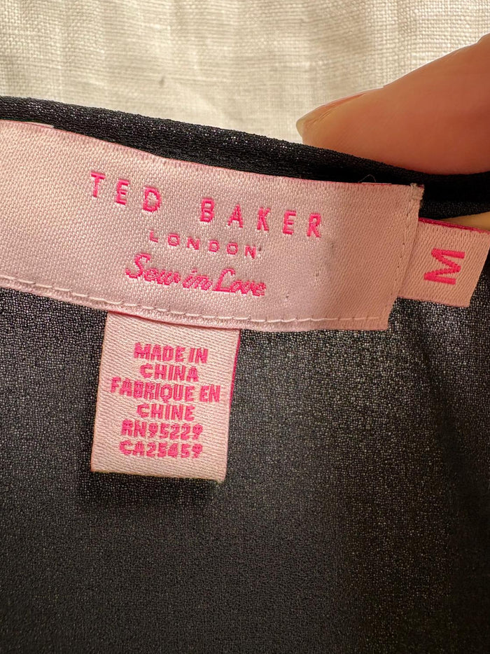 Ted Baker London size m floral chiffon top