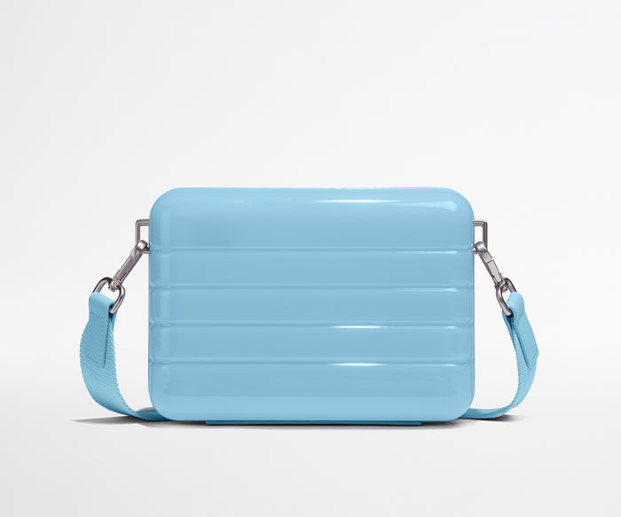 The Mini Crossbody in Glazed Opal Blue