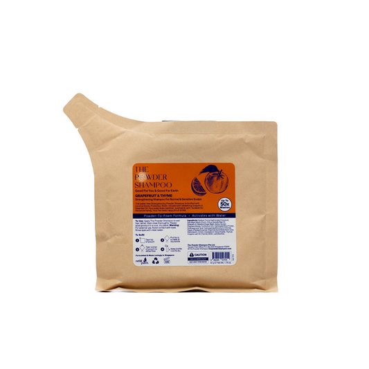 The Powder Shampoo Grapefruit and Thyme Strengthening for Normal and Sensitive Scalp Refill 50g