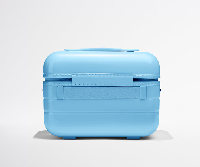The Train Case in Glazed Opal Blue