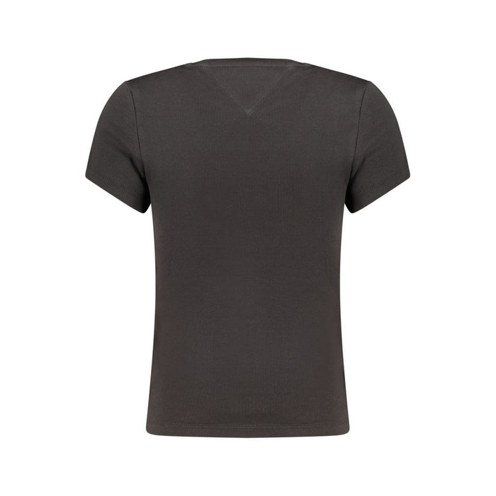 Tommy Hilfiger Black Cotton Women's T-Shirt