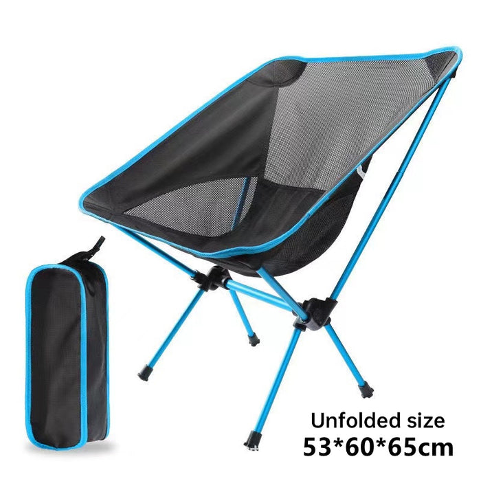 Ultralight Folding Camping Chair Compact Portable Outdoor Seat For Hiking