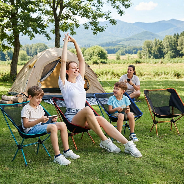 Ultralight Folding Camping Chair Compact Portable Outdoor Seat For Hiking