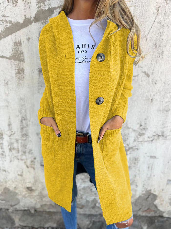 Ursule - Cardigan Long Élégant en Maille