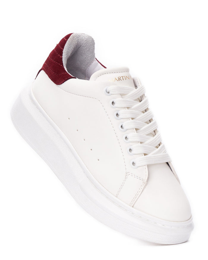 V-Harmony Women's White Shoes with Red Heel Tab (4)