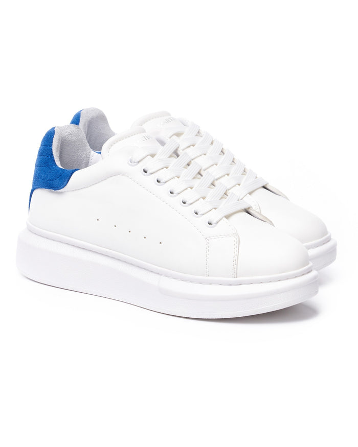 V-Harmony Women's White Shoes with Suede Heel Tab (2)