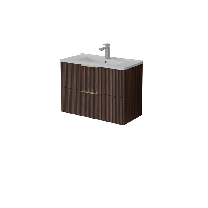 VITO EDINA Fluted Wall Hung Cabinet 355W*520Hmm