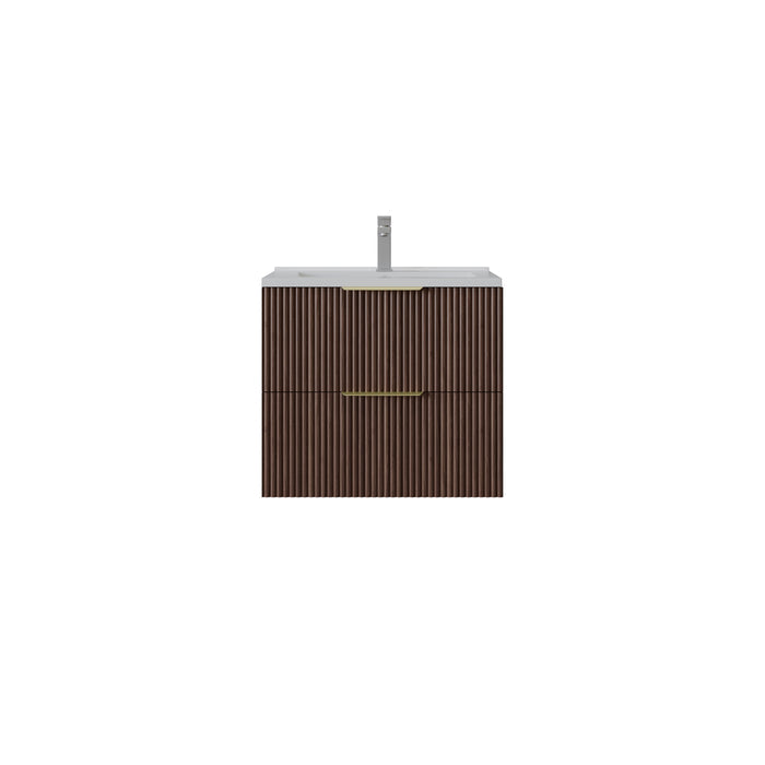 VITO EDINA Fluted Wall Hung PVC Cabinet with Soft closing drawers 590-1490mm