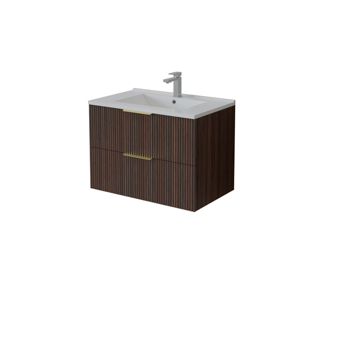 VITO EDINA Fluted Wall Hung PVC Cabinet with Soft closing drawers 590-1490mm