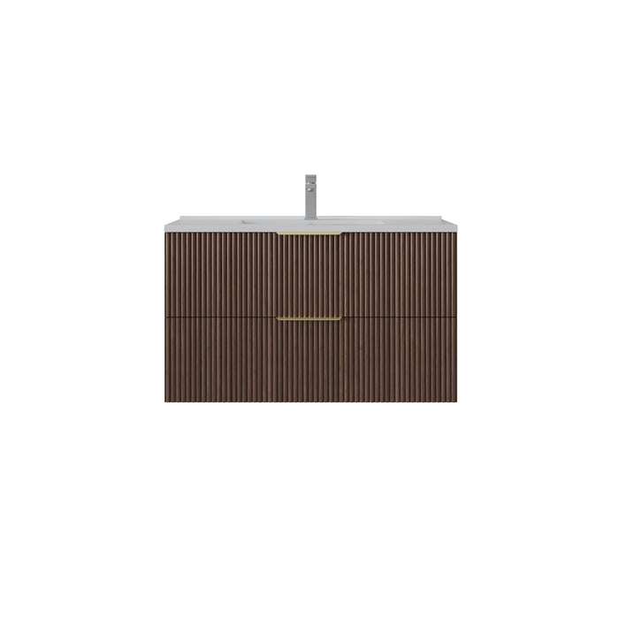 VITO EDINA Fluted Wall Hung PVC Cabinet with Soft closing drawers 590-1490mm