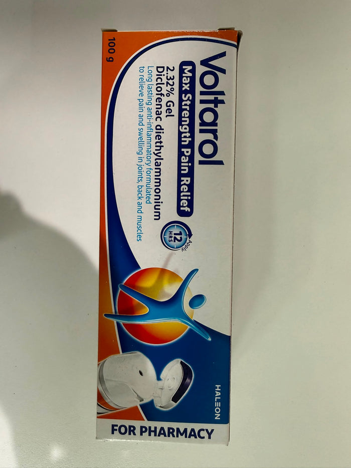 Voltarol Max Strength Pain Relief Gel 12 Hour 2.32% 100g (P) (A)