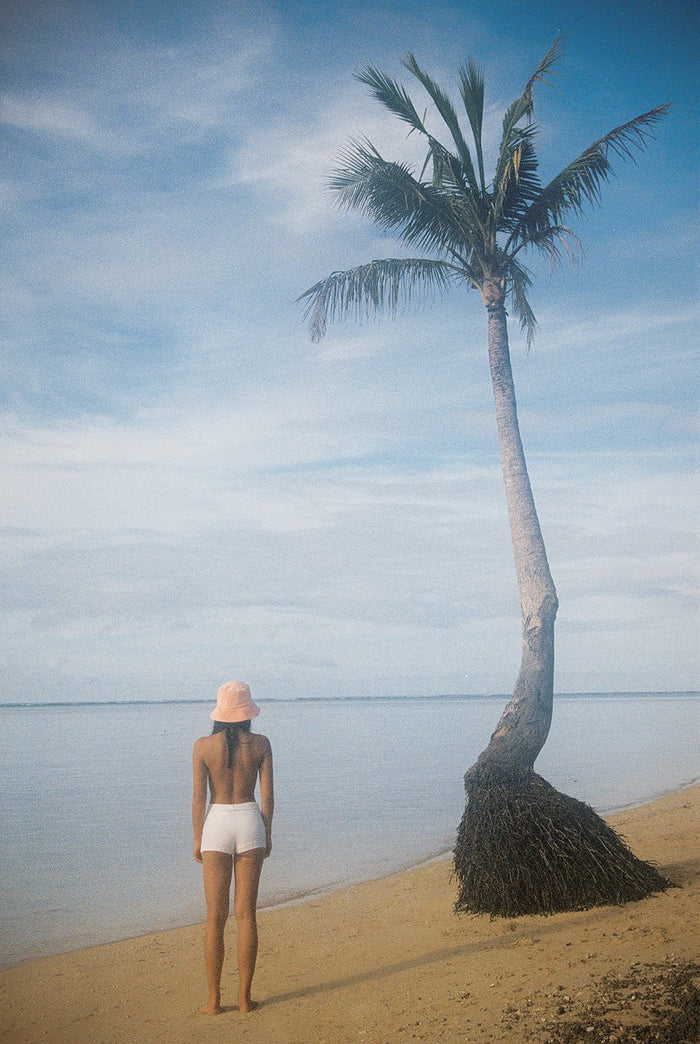 Wave Bucket Hat - Pastel Peach