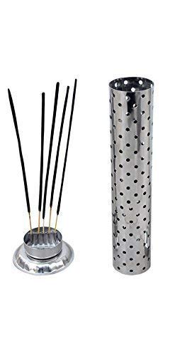 White Whale Safety Agarbatti Stand with Dhoop Holder on Top Gold Plated