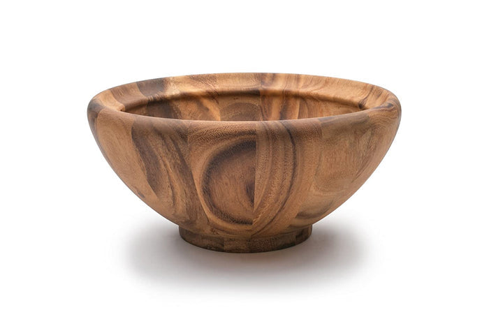 White Whale Wooden Large Salinas Standard Salad Bowl