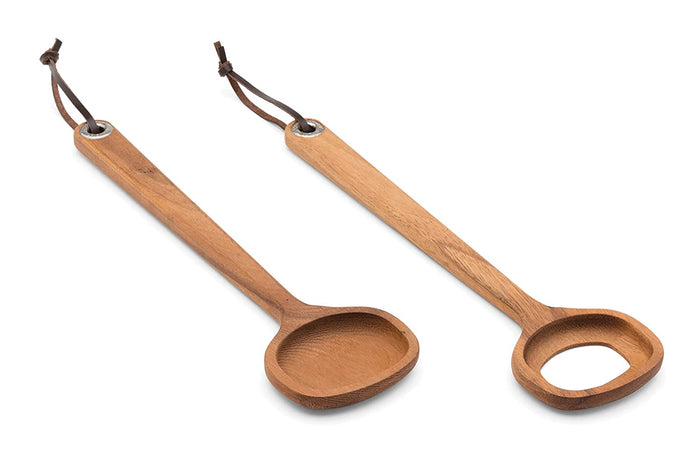 White Whale Wooden Nordic Salad Servers, One Size